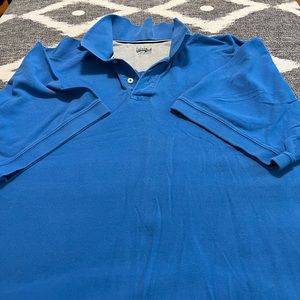 Mens BASIC EDITIONS Polo, Blue, 3XLT